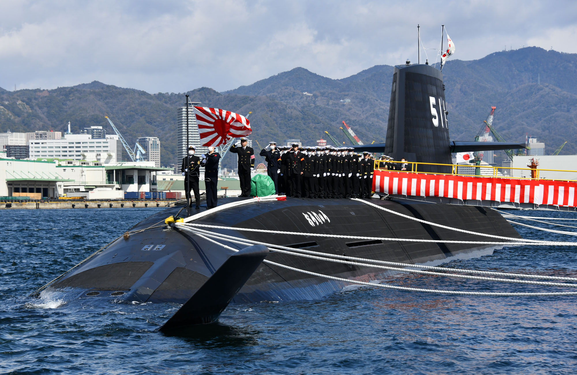 Церемония принятия на вооружение подводной лодки &laquo;Орю&raquo;  JMSDF